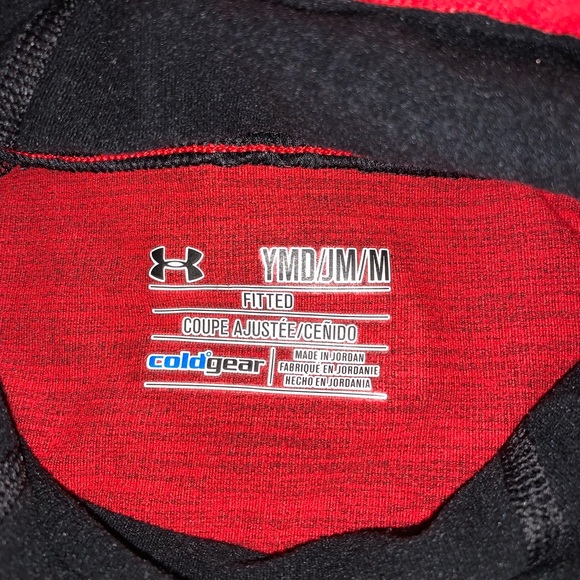 Under Armour . Cold Gear. Fleece Lined Hooded Cozy Shirt. Med - Picture 7 of 12